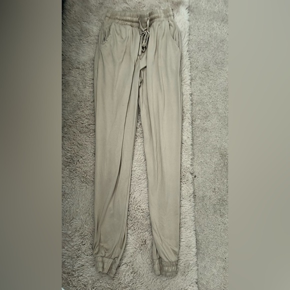 [S] Beige Joggers - Picture 1 of 5